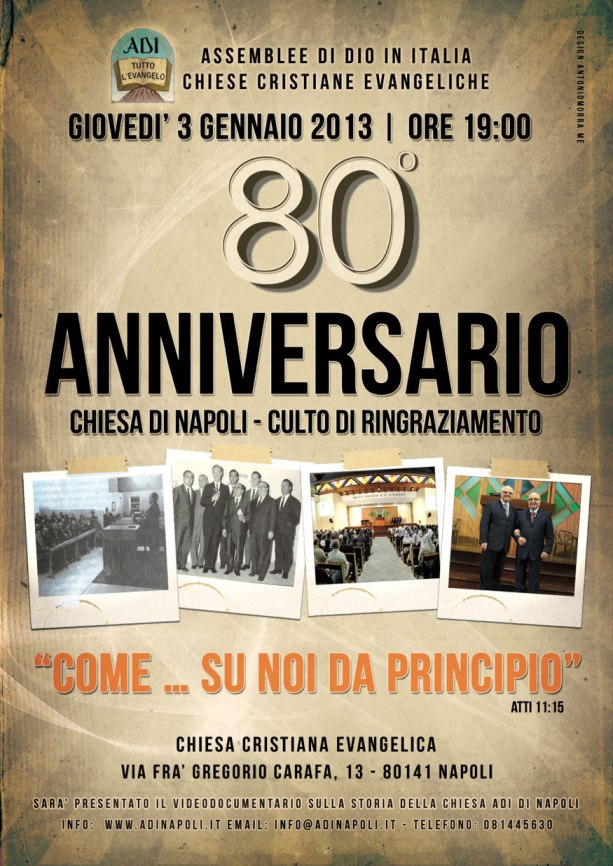 80° anniversario della chiesa ADI di Napoli 