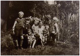 Paul Schneider con sua moglie ed i suoi bambini